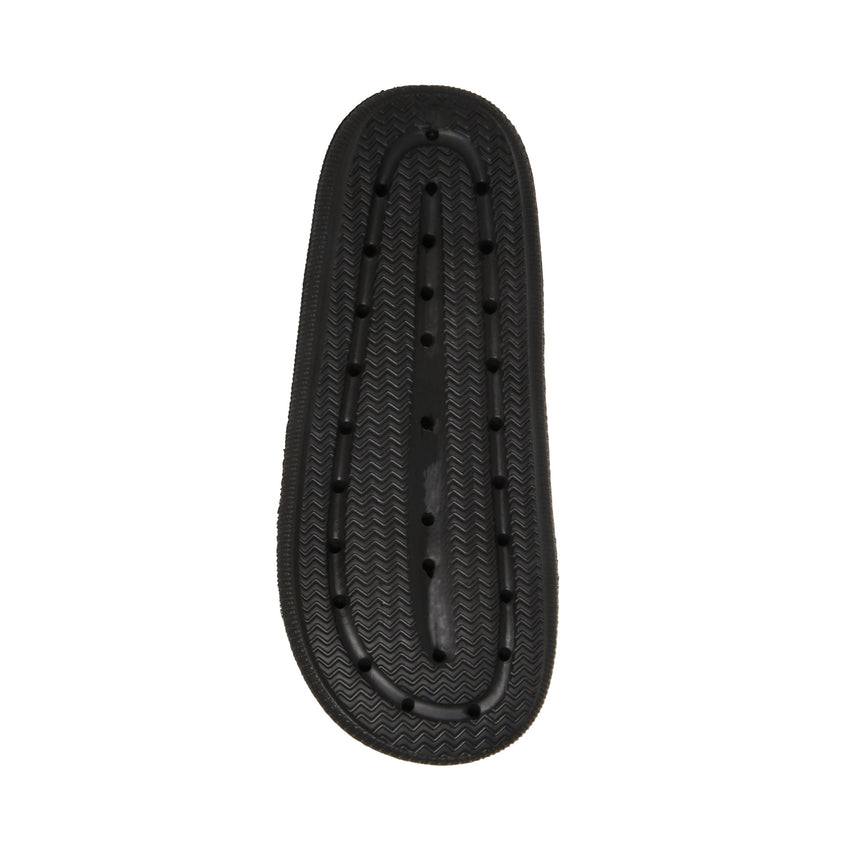 M-JOIEE BLACK RUBBER SLIDES