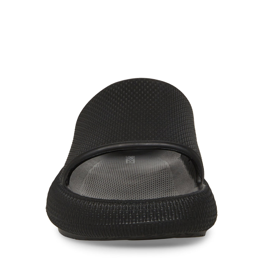 M-JOIEE BLACK RUBBER SLIDES