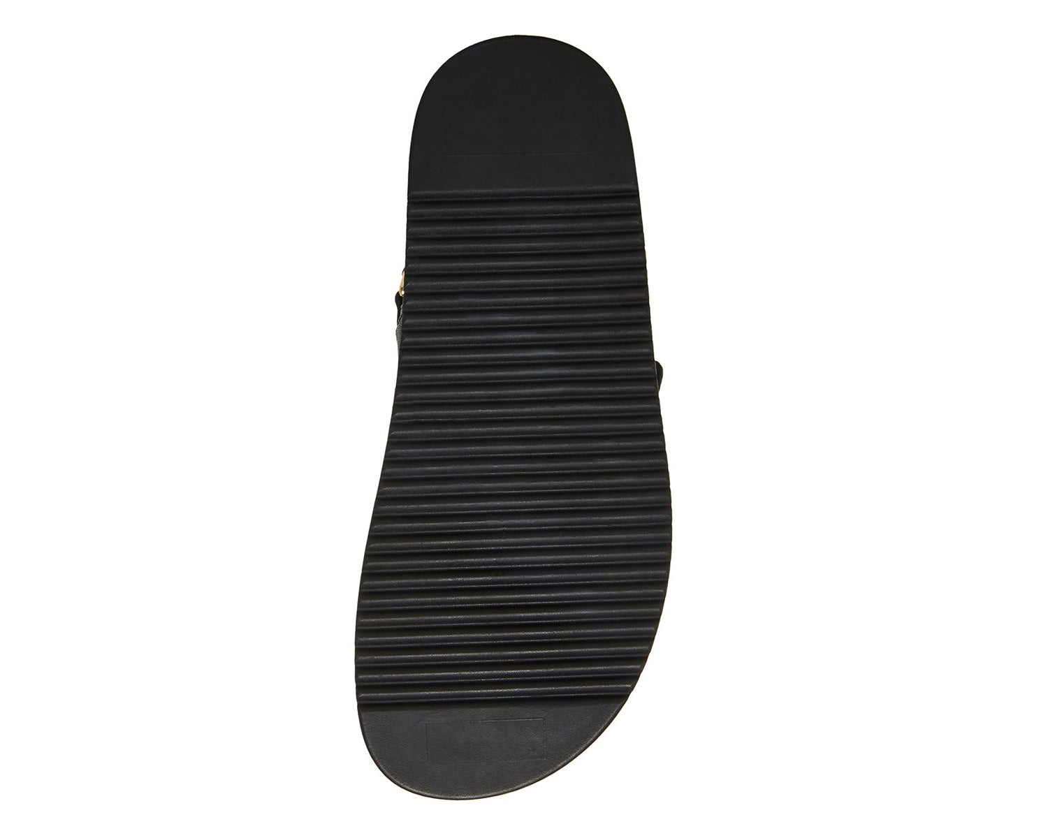 Steve Madden Mona black leather sandal, sole detail - view 7