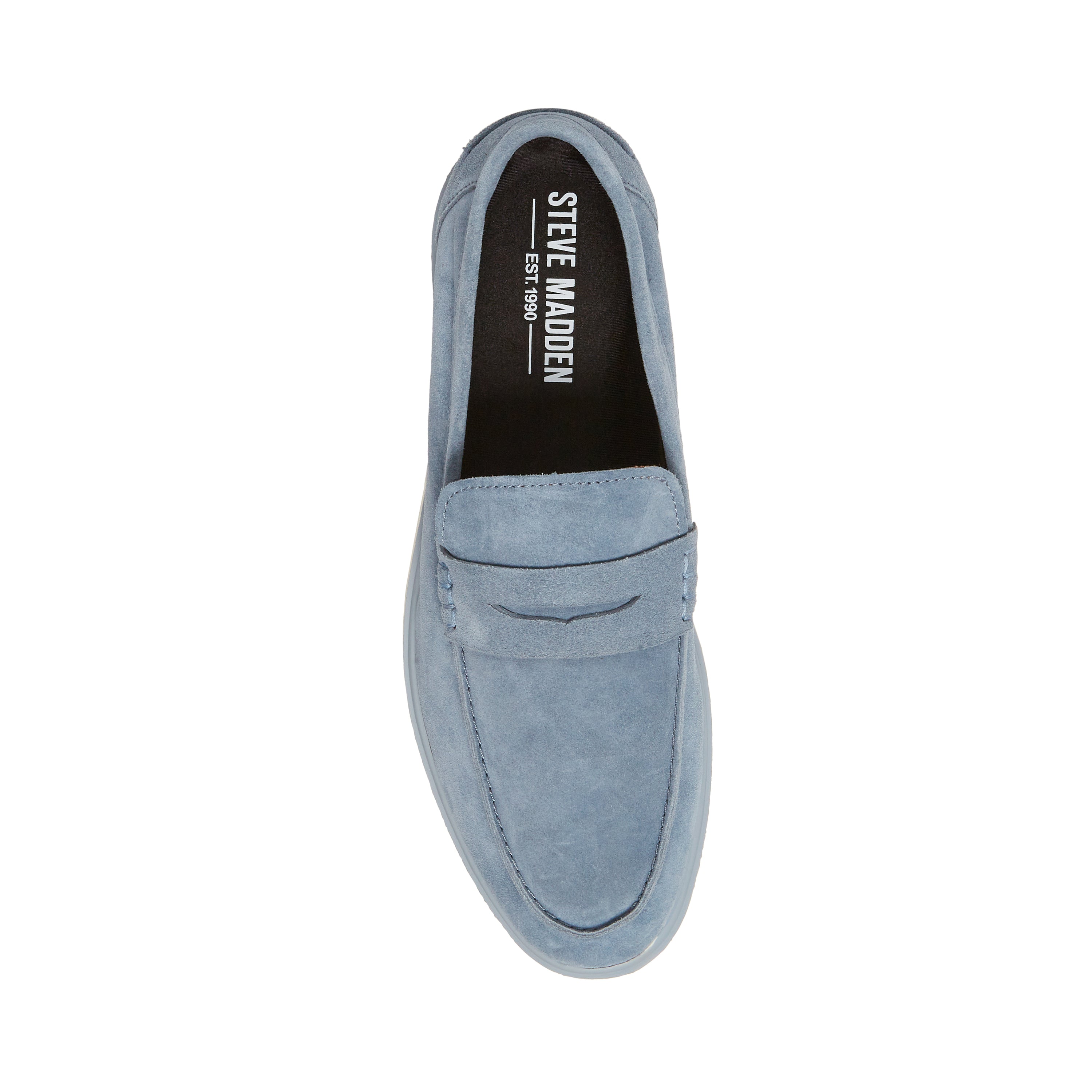 CHARLEY LIGHT BLUE SUEDE LOAFERS & MOCCASSINS