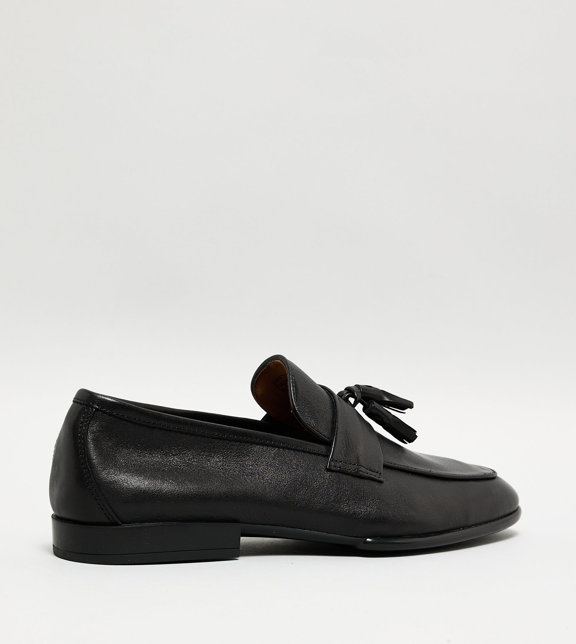 Swifton Men's Black Loafers — side view