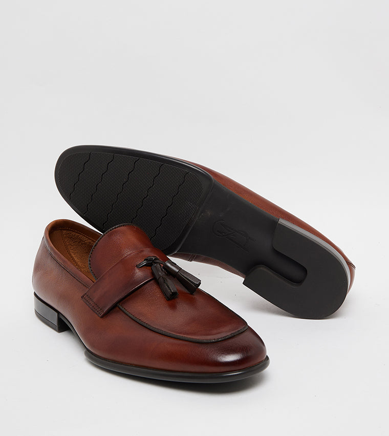 Swifton Tan Leather Men's Formal Lace-Up Shoes - view 4