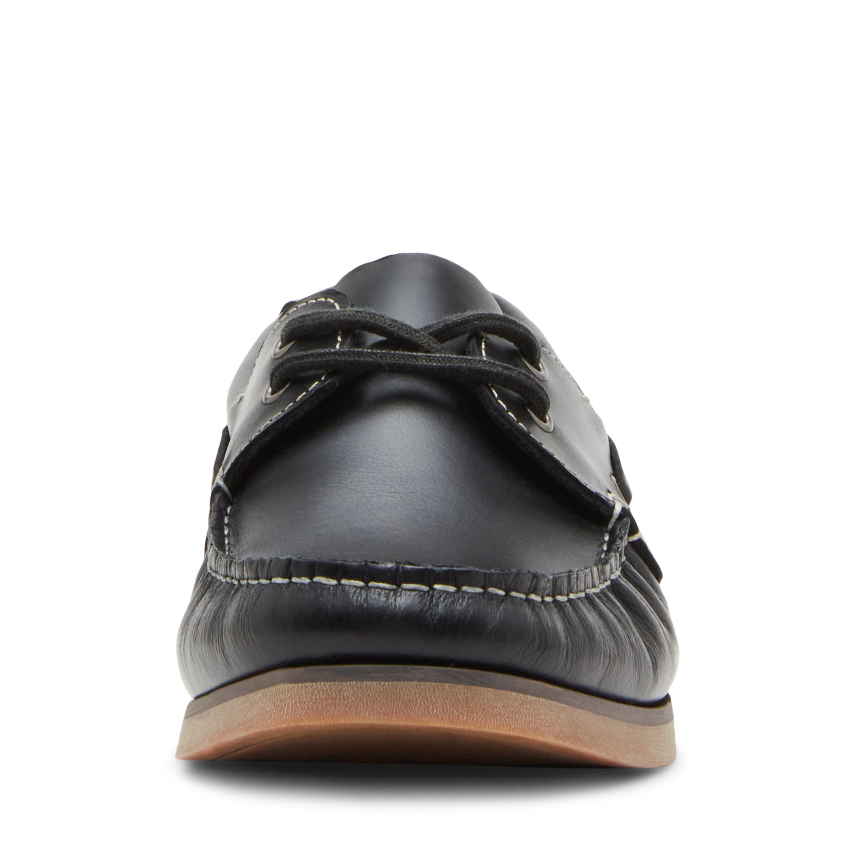 SEADOR BLACK LEATHER LOAFERS & MOCCASSINS