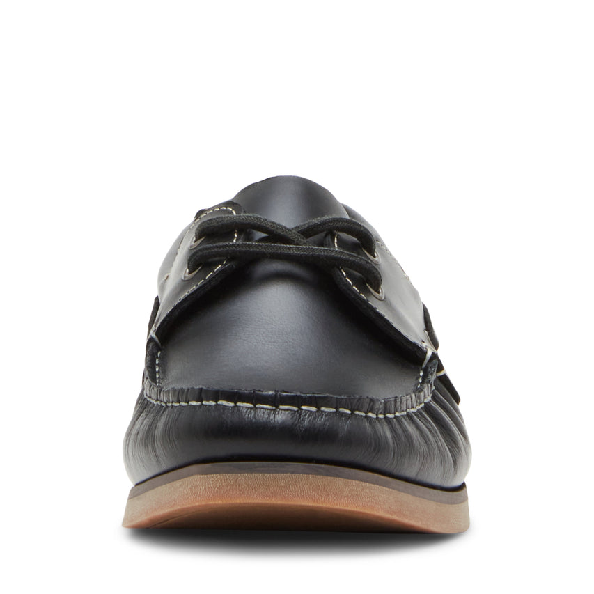 SEADOR BLACK LEATHER LOAFERS & MOCCASSINS