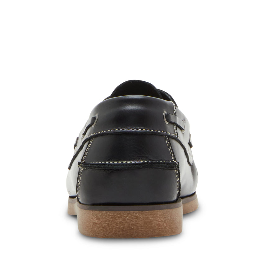 SEADOR BLACK LEATHER LOAFERS & MOCCASSINS