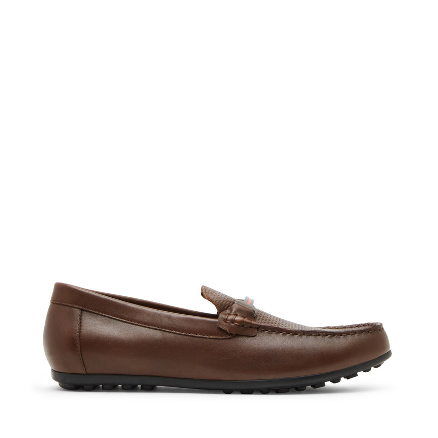 GOLBERG COGNAC LEATHER LOAFERS & MOCCASSINS