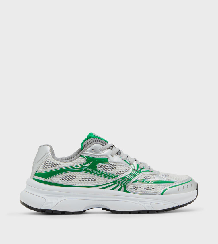 Thaedeus Men's Silver Green Sneakers - view 2