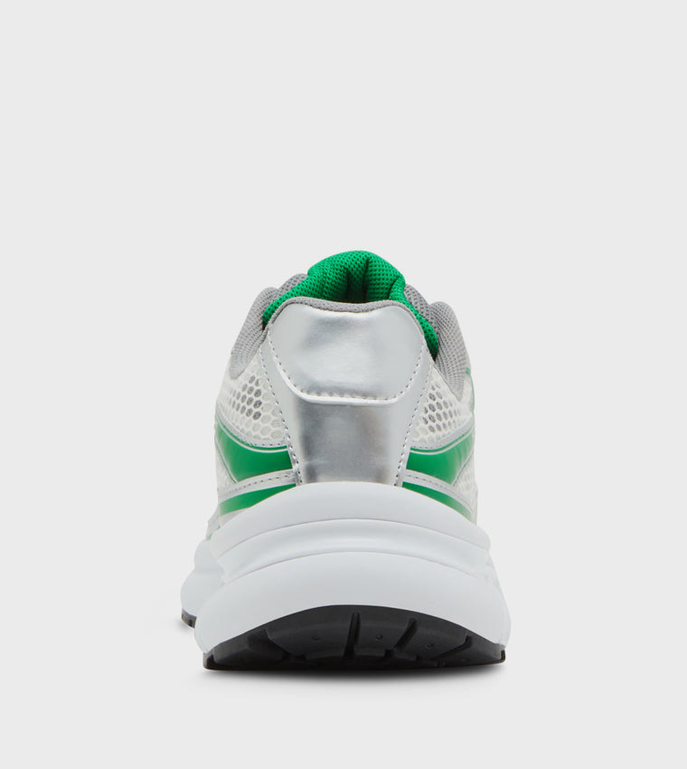 Thaedeus Men's Silver Green Sneakers - view 3