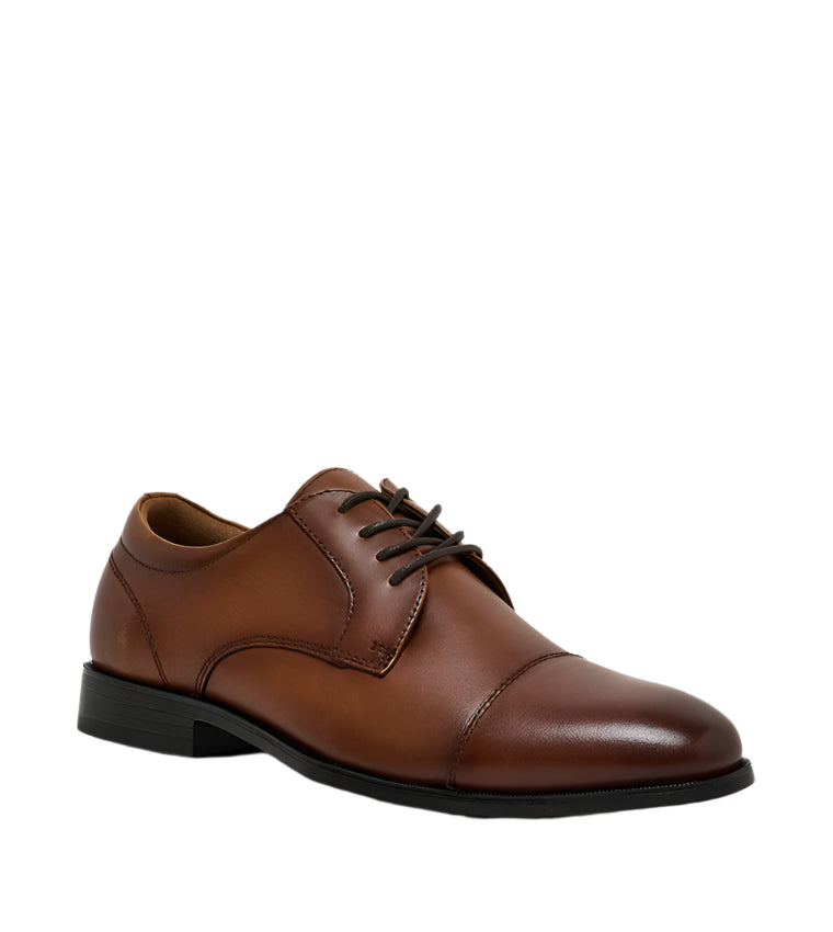 P-ISSACC TAN LEATHER FORMAL SHOES