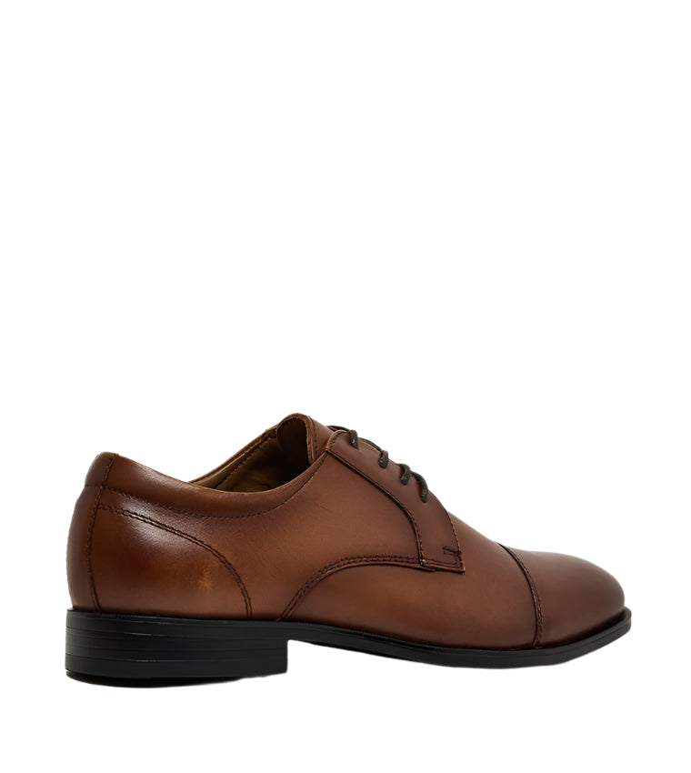 P-ISSACC TAN LEATHER FORMAL SHOES