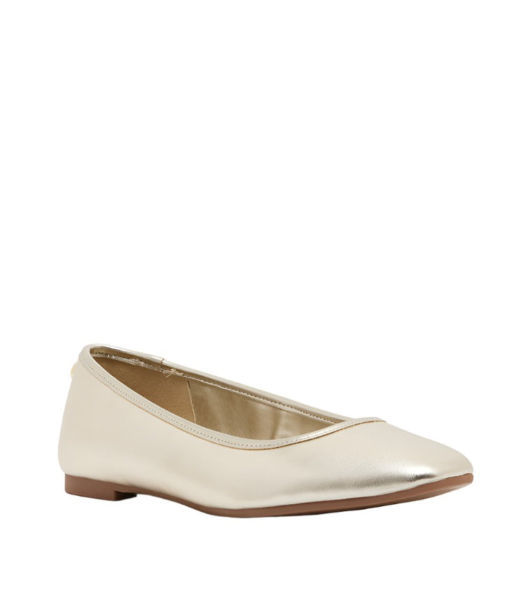 VALI GOLD BALLET FLATS