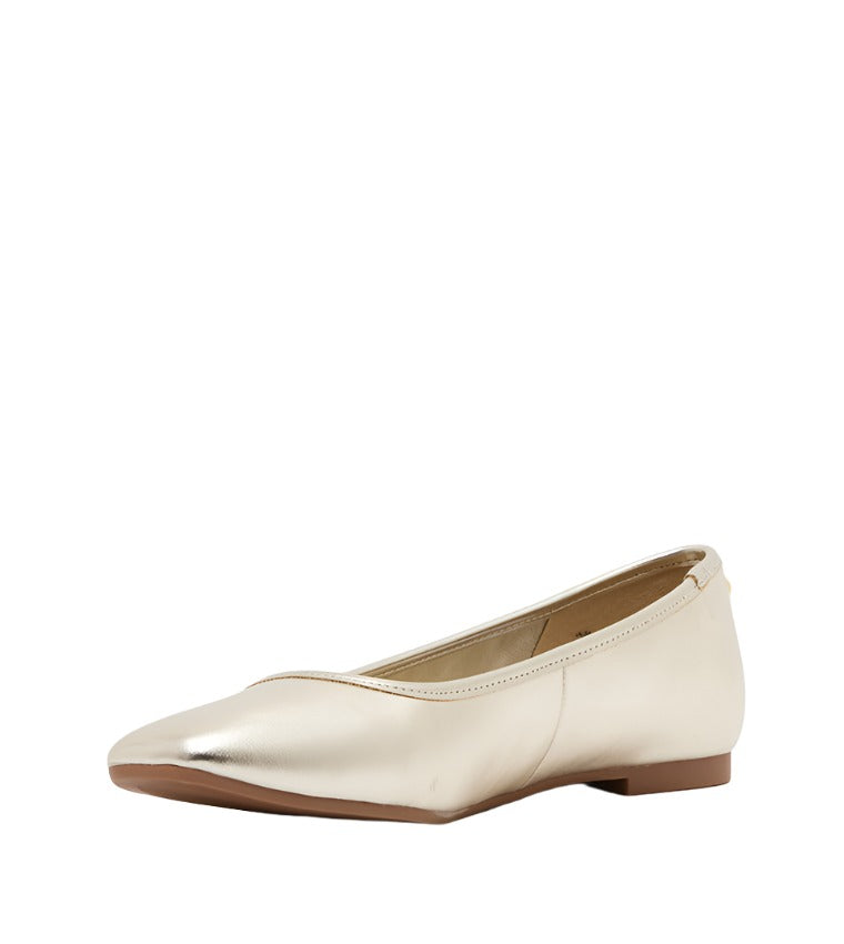 VALI GOLD BALLET FLATS