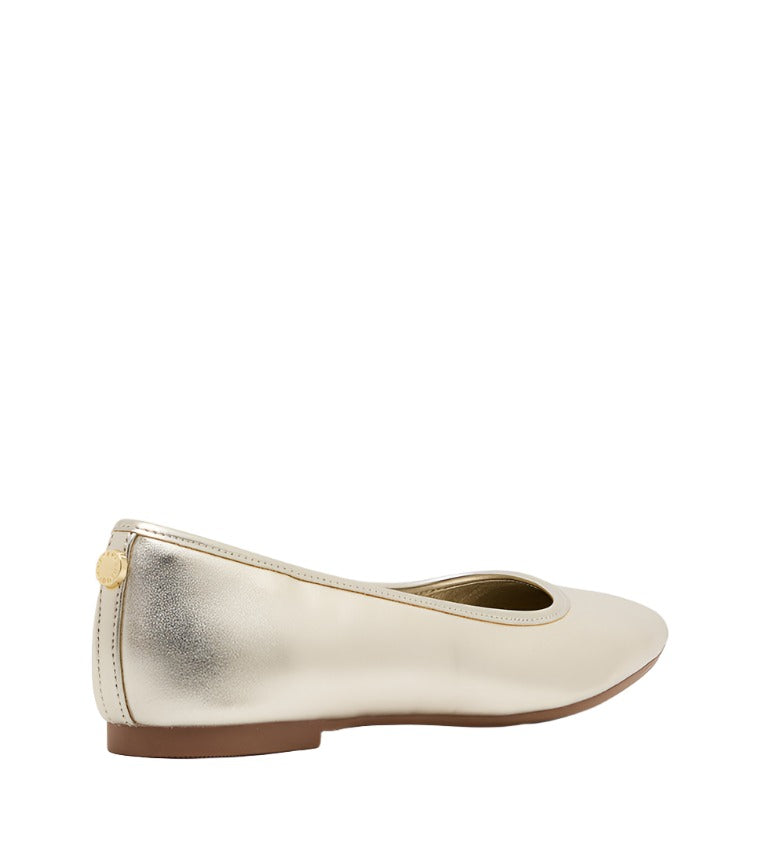 VALI GOLD BALLET FLATS