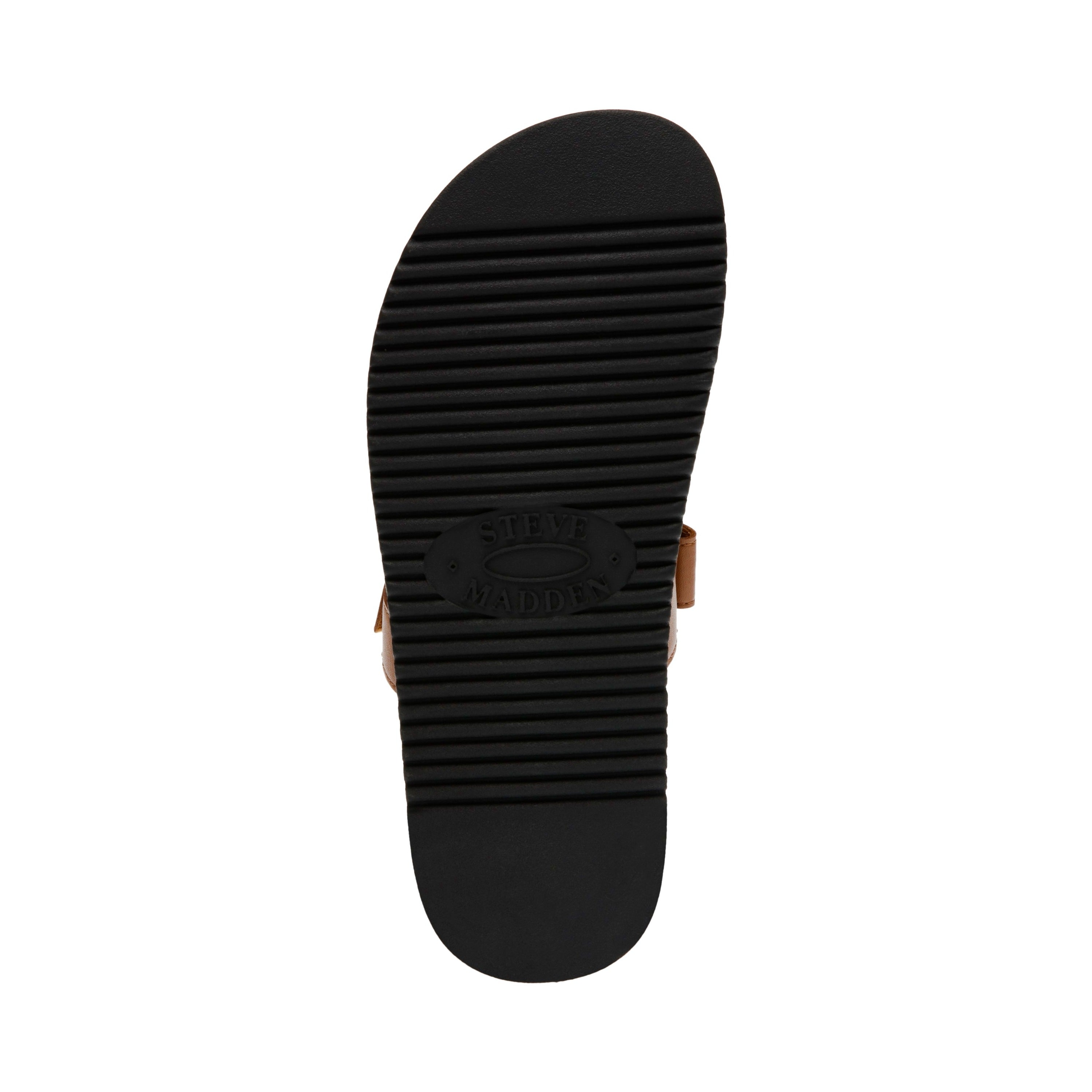 Steve Madden Mayven camel sandal with cutout strap detail - view 4