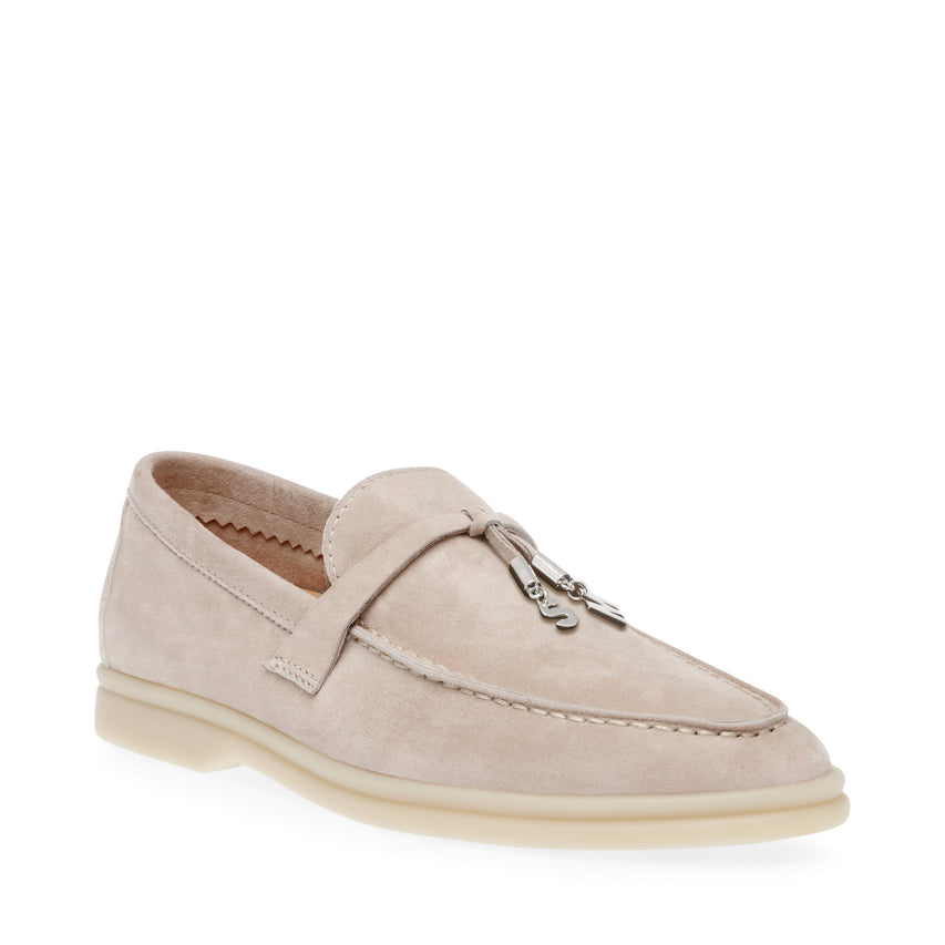 Steve Madden Portland women's bone suede loafers, featured view