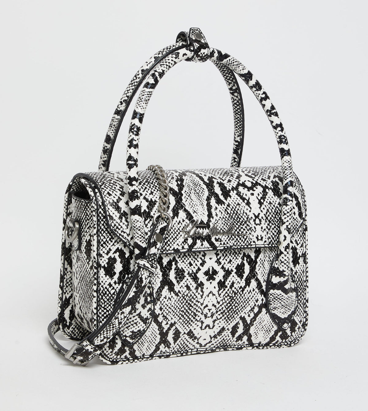Bhex-e Black/White Women's Satchel Bag - view 3