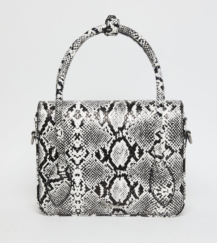 Bhex-e Black/White Women's Satchel Bag - view 2
