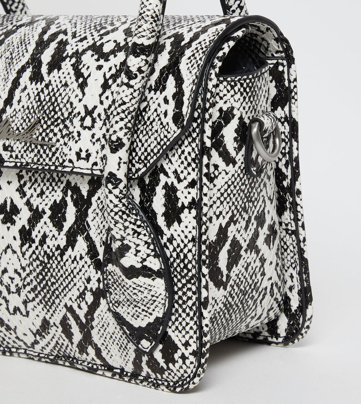 Bhex-e Black/White Women's Satchel Bag - view 5