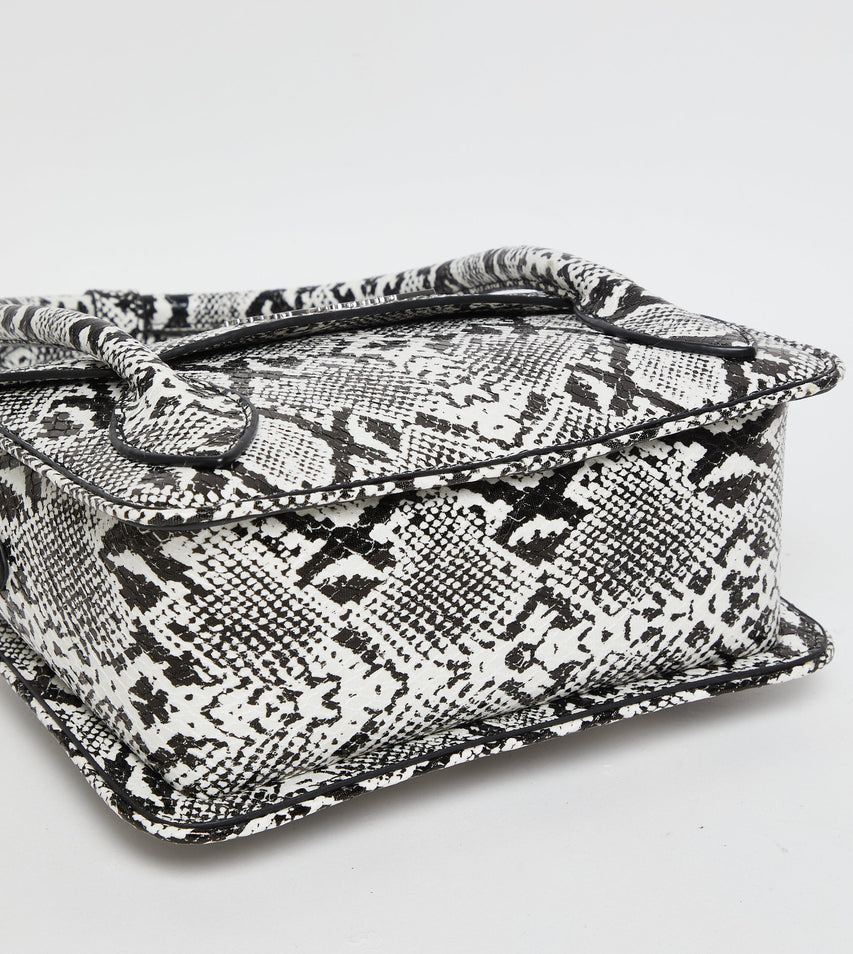 Bhex-e Black/White Women's Satchel Bag - view 6