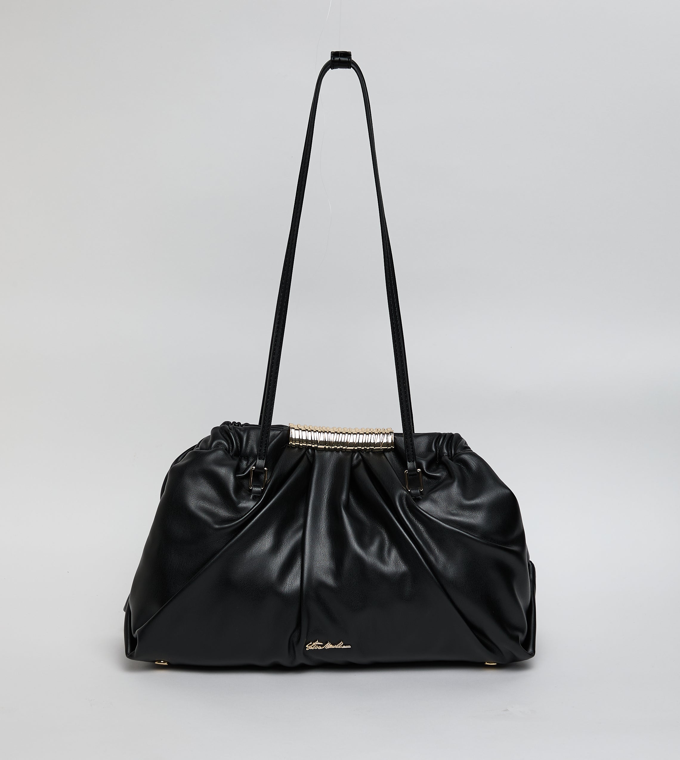 Bfranie Women's Black/Gold Satchel Bag – Steve Madden