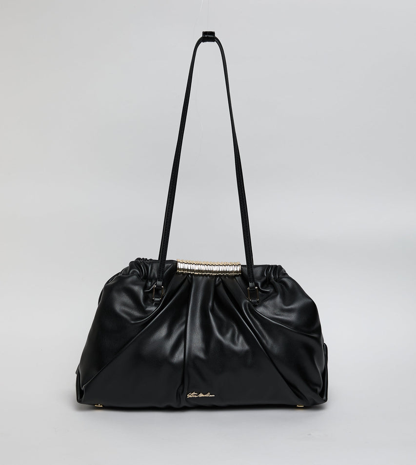 Bfranie Women's Black/Gold Satchel Bag – Steve Madden