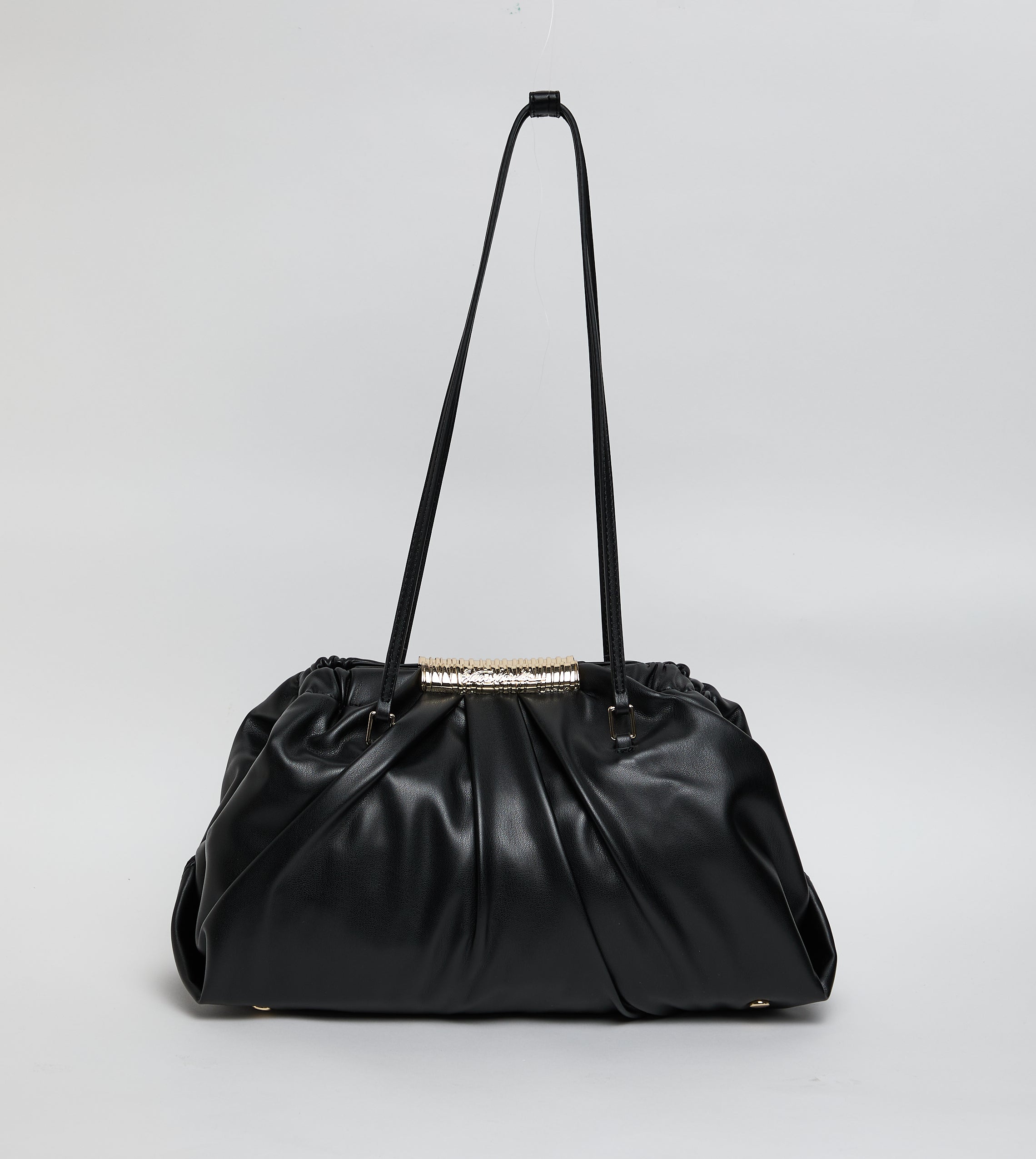 Bfranie Women's Black/Gold Satchel Bag – Steve Madden, view 4