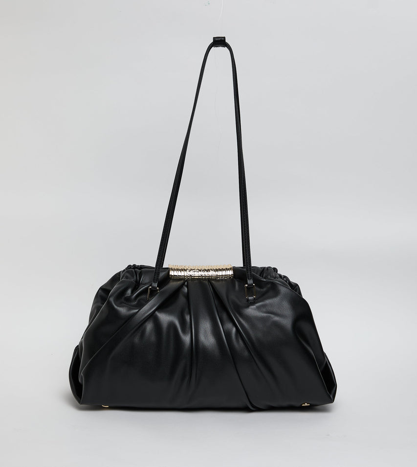 Bfranie Women's Black/Gold Satchel Bag – Steve Madden, view 4
