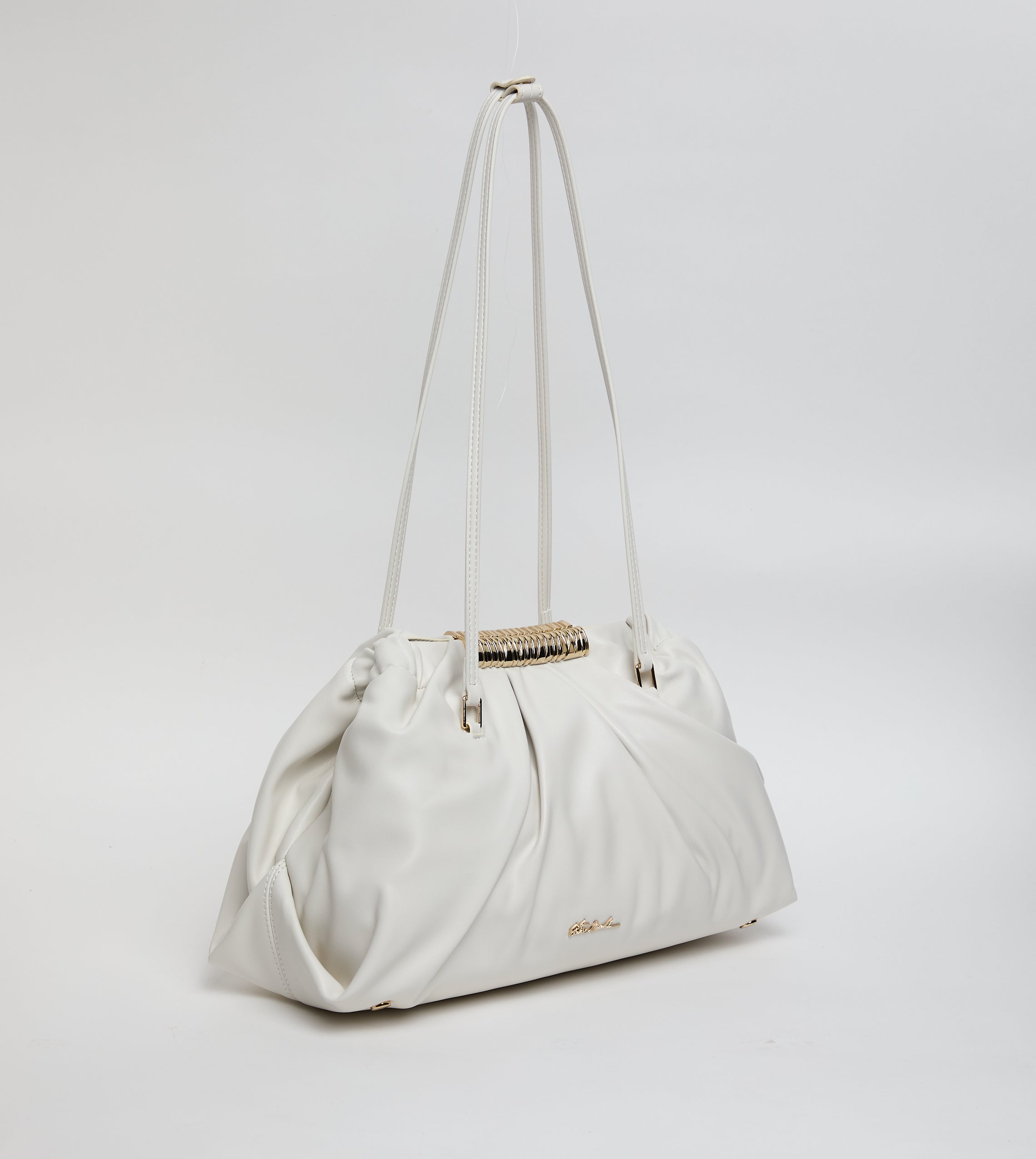 Bfranie Women's White and Gold Satchel Bag - view 4