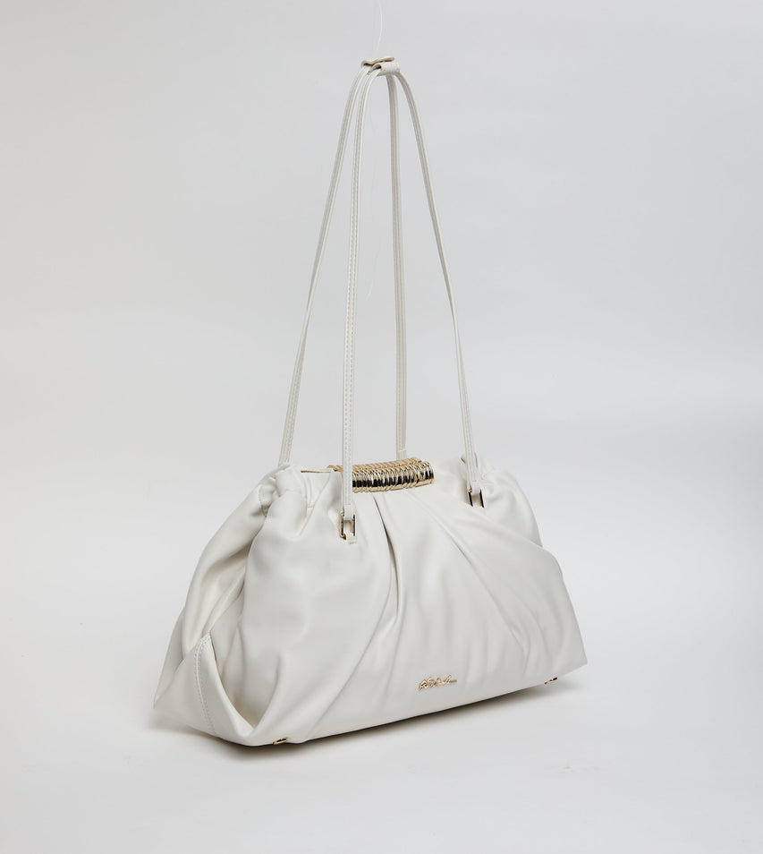 Bfranie Women's White and Gold Satchel Bag - view 4