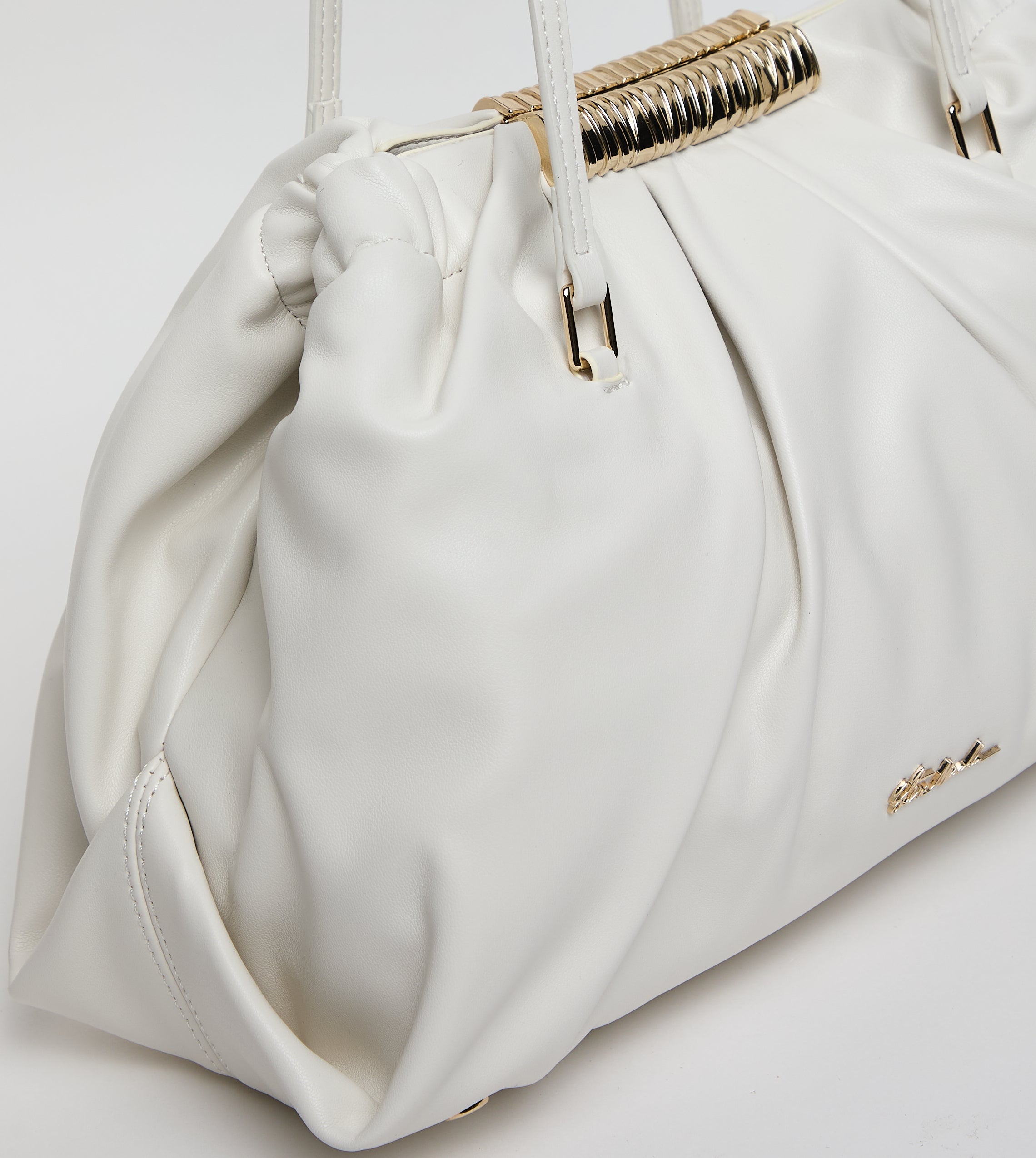 Bfranie Women's White and Gold Satchel Bag - view 2