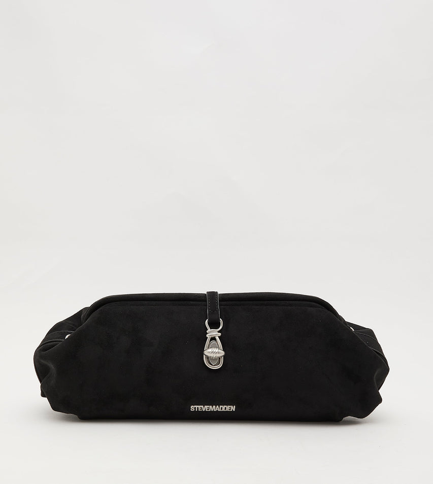 Bsuzette Women's Black & Silver Clutch