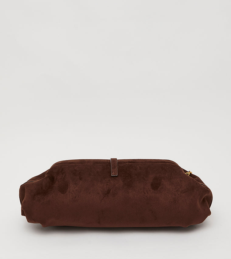 Bsuzette Women's Brown & Gold Clutch - view 3