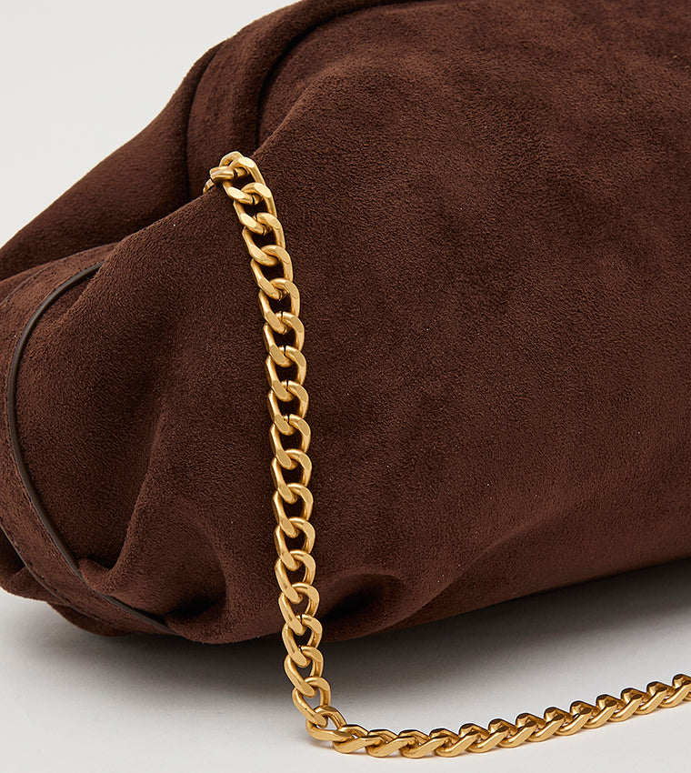 Bsuzette Women's Brown & Gold Clutch - view 5