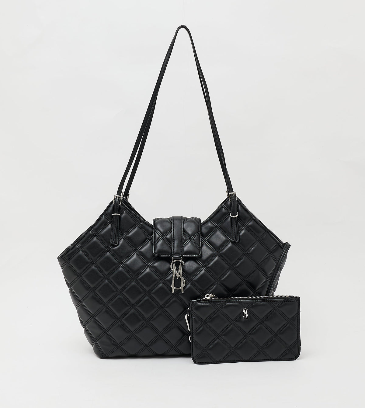 Bmckena Women's Black & Nickel Tote Bag