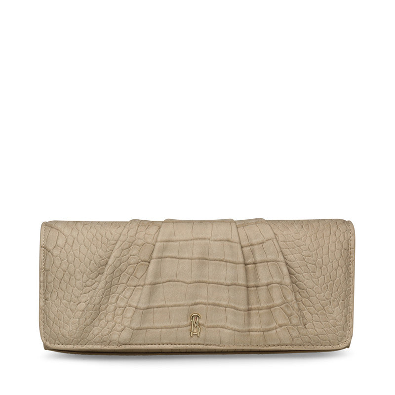 Bazalea Beige Women's Clutch
