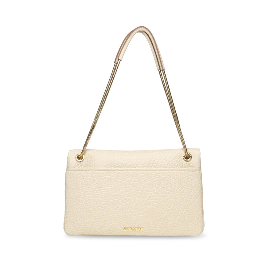 Steve Madden Dona women's bone and gold shoulder bag, back view