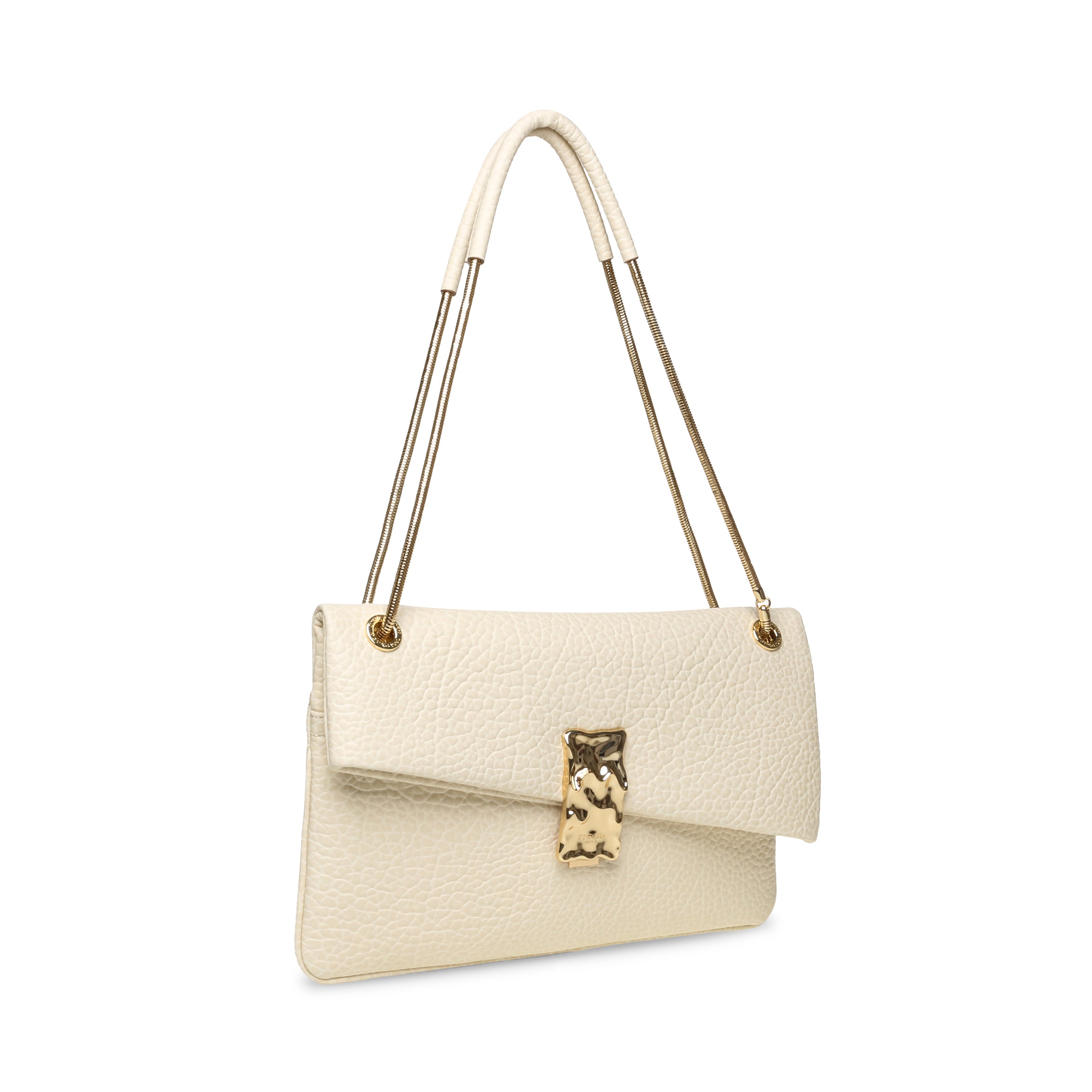 Steve Madden Dona women's bone and gold shoulder bag, interior view