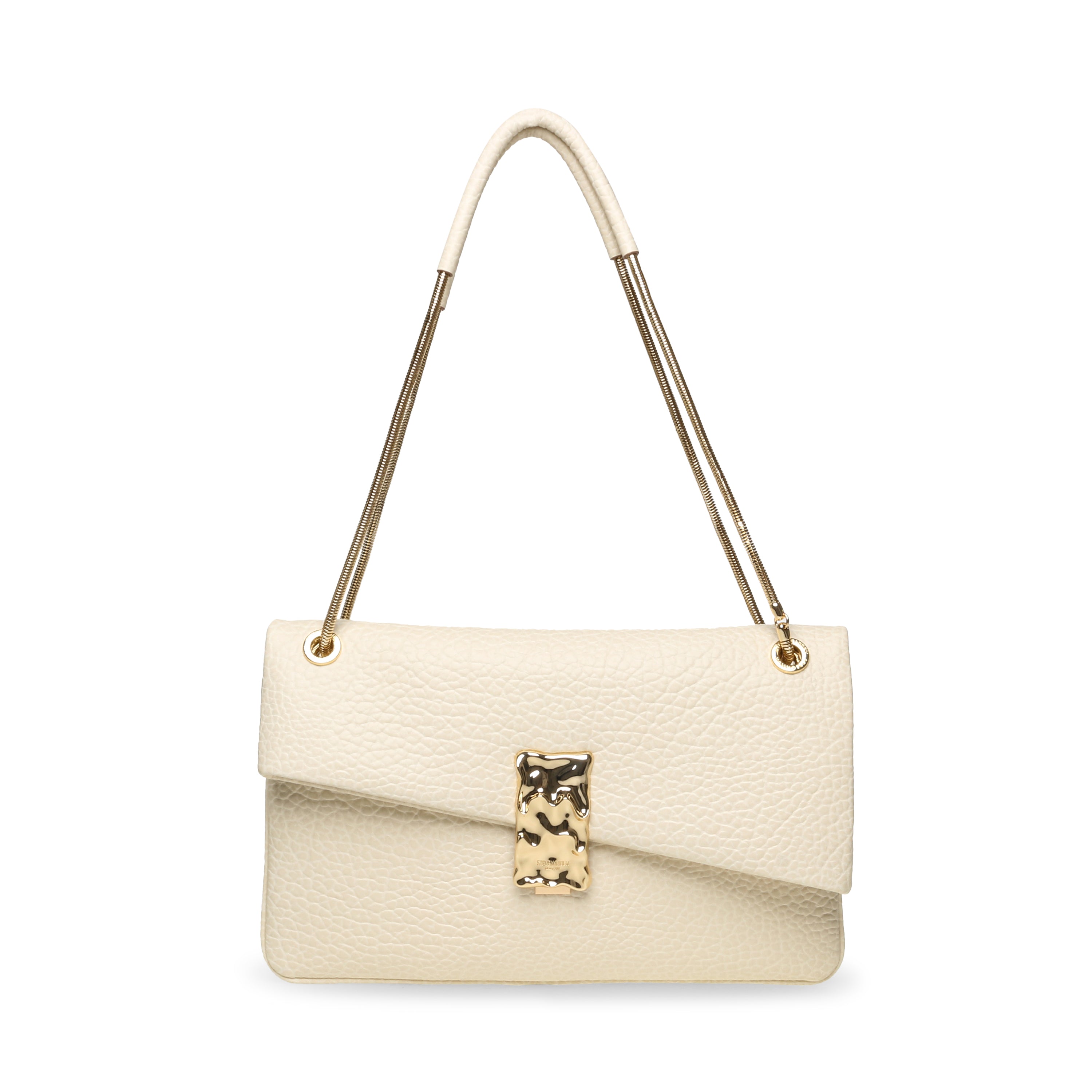 Steve Madden Dona women's bone and gold shoulder bag, detail view