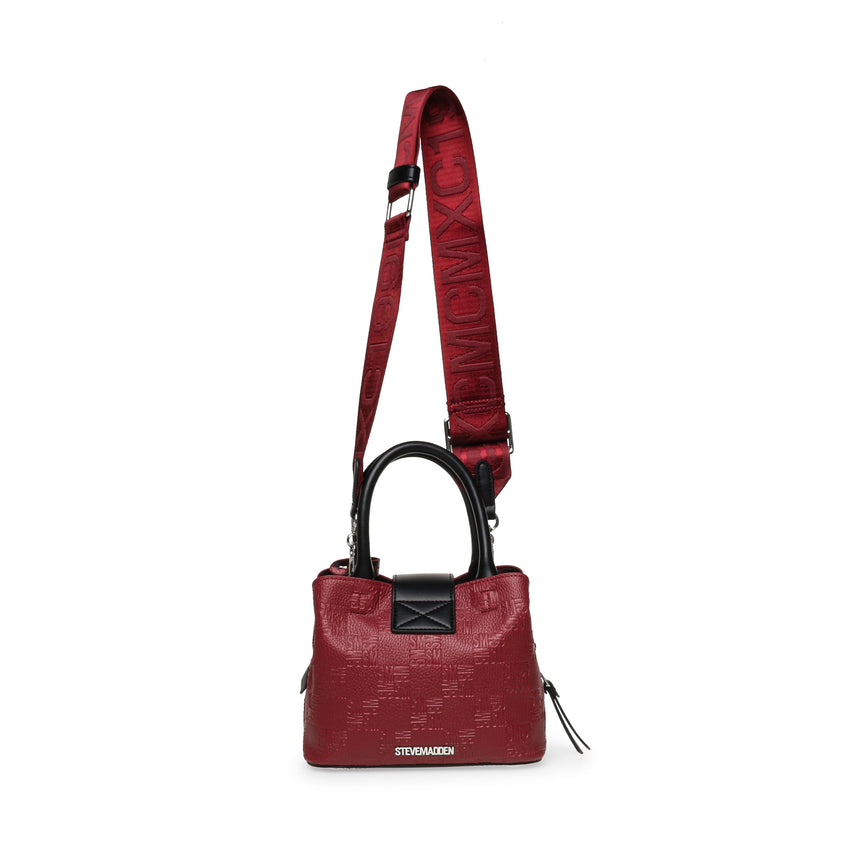 TENOR-C RED/SILVER SATCHEL BAG