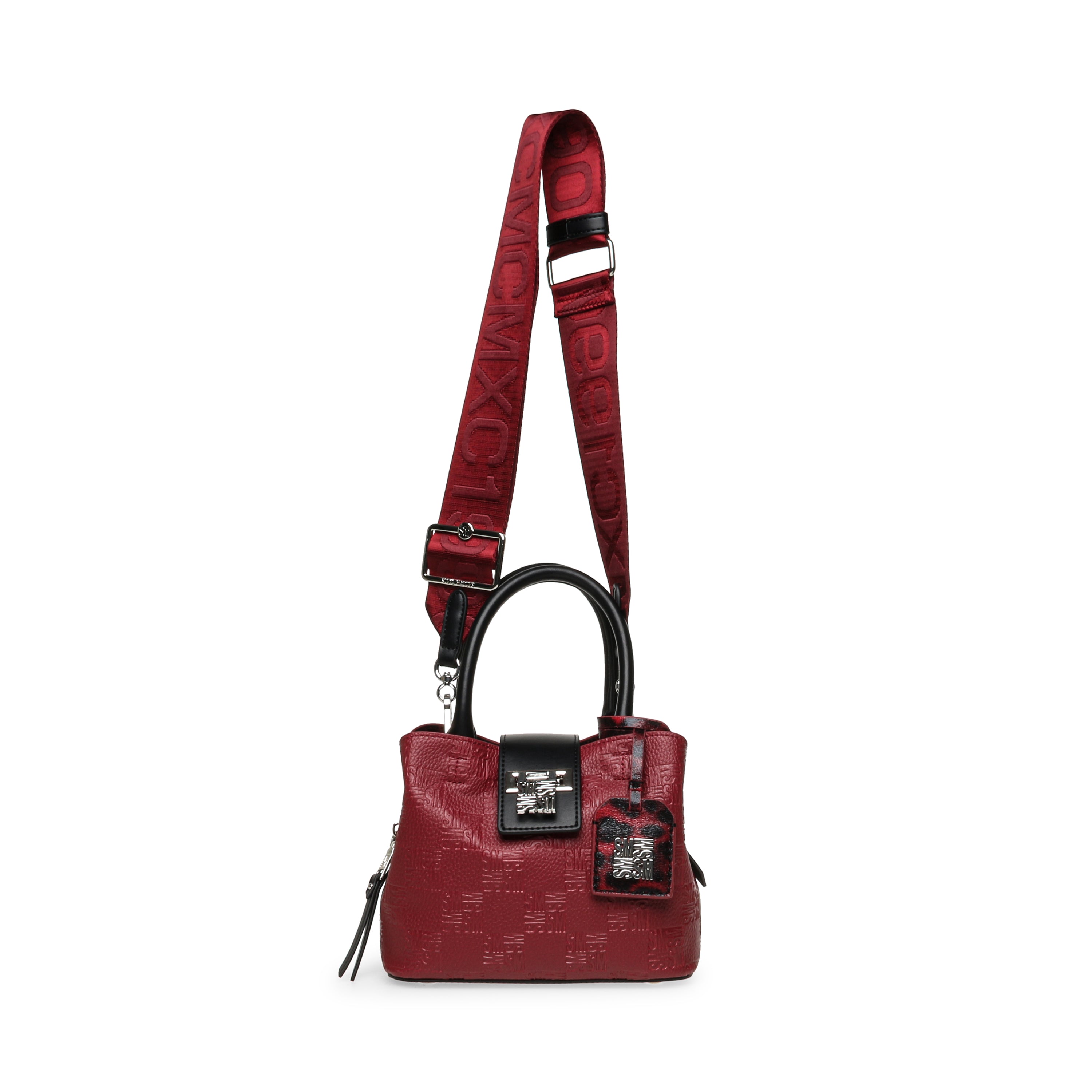 TENOR-C RED/SILVER SATCHEL BAG