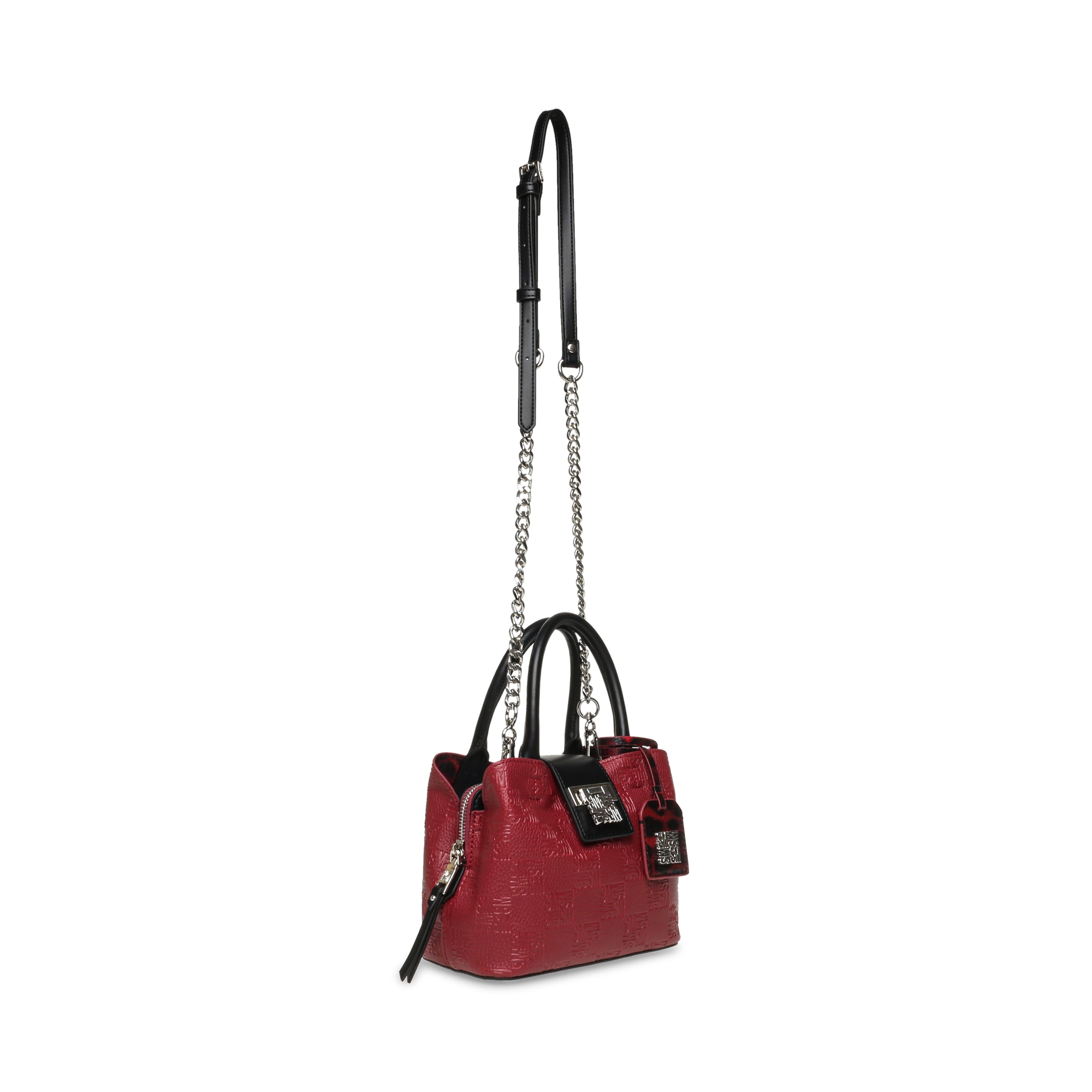 TENOR-C RED/SILVER SATCHEL BAG