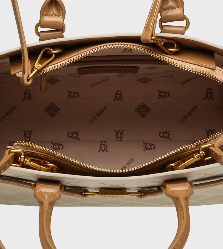 STILO-E BONE/CAMEL TOTE BAG