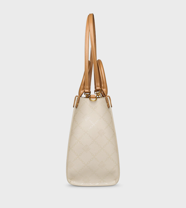 STILO-E BONE/CAMEL TOTE BAG