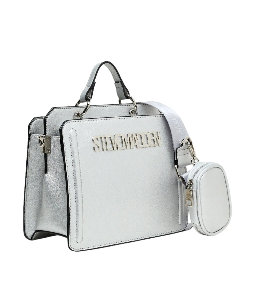 EVELYN SILVER TOTE BAG - view 3