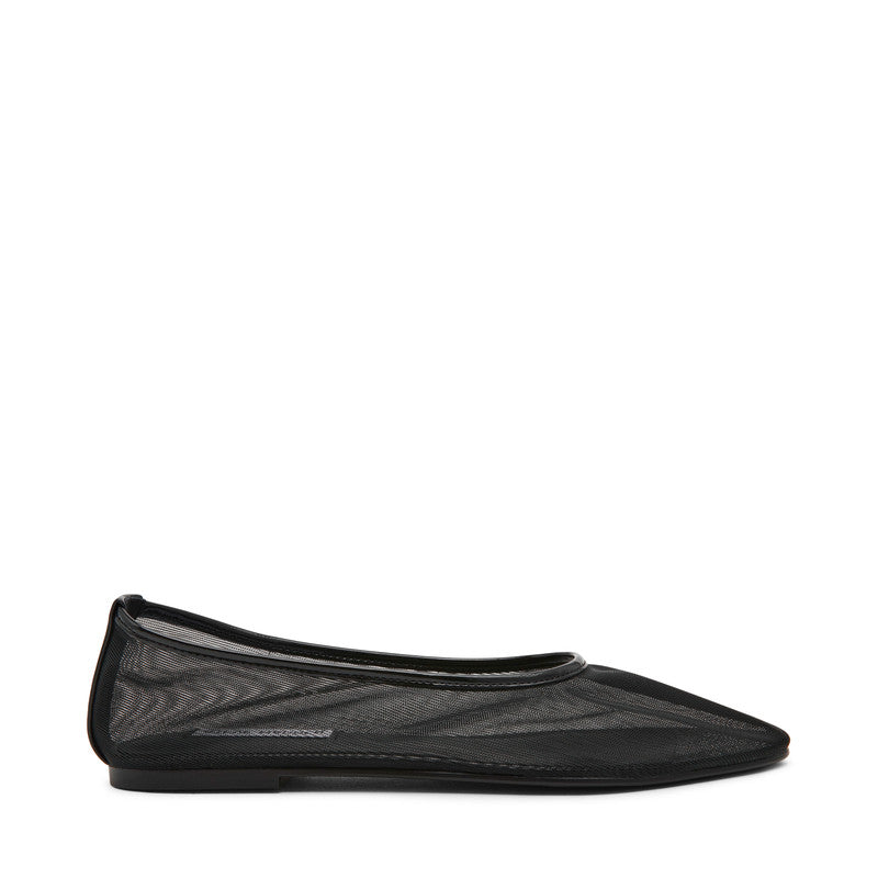 Steve Madden Meadow women's black ballet flats, side view