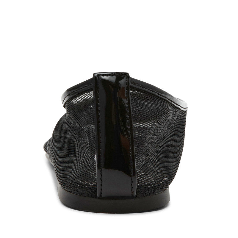 Steve Madden Meadow women's black ballet flats, back view