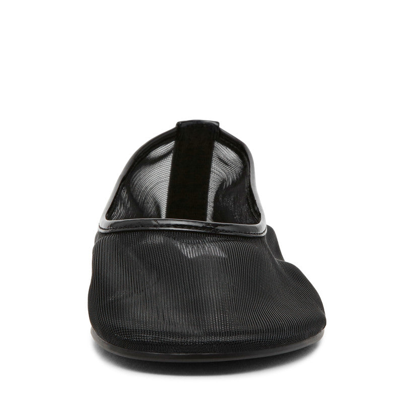 Steve Madden Meadow women's black ballet flats, sole view