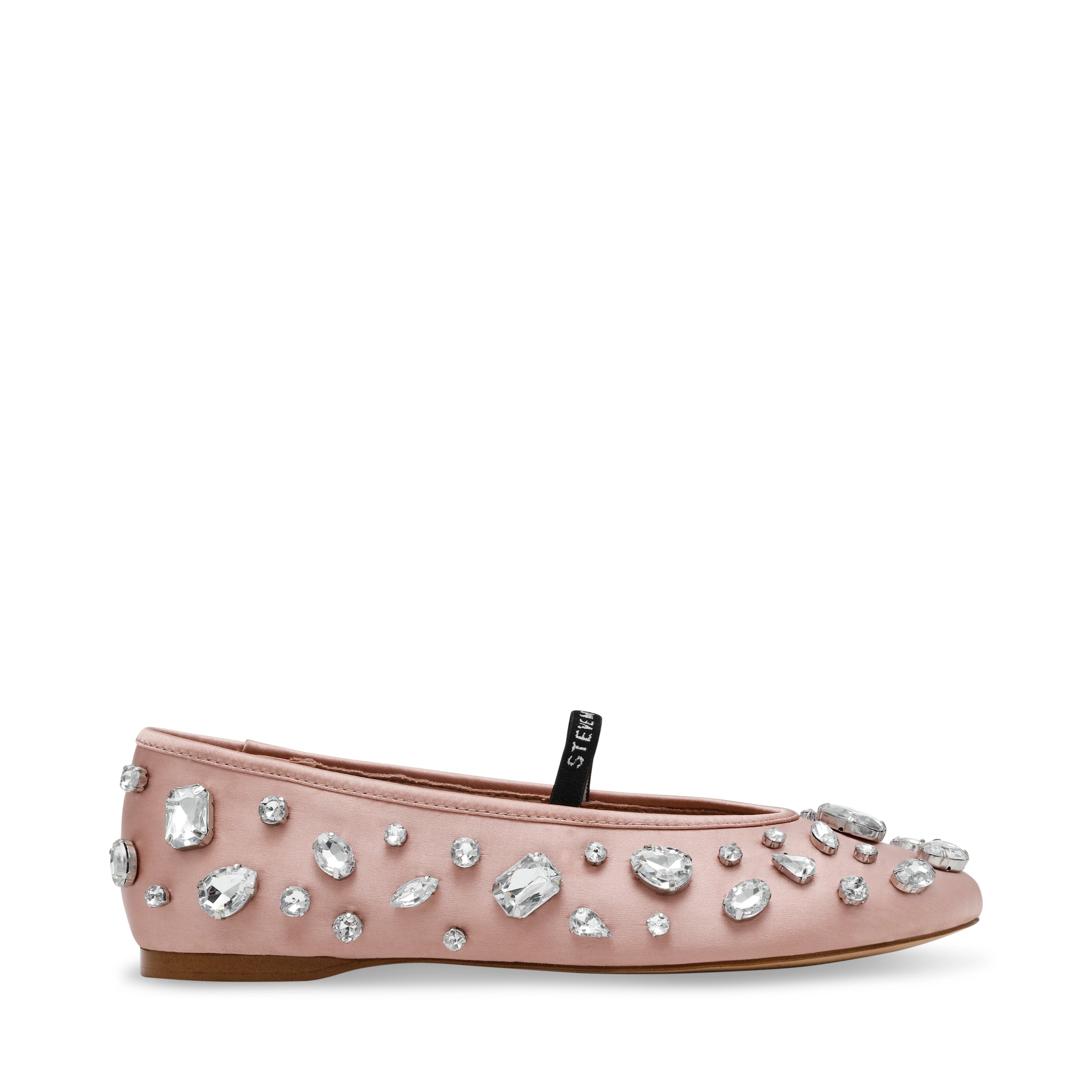 REVELER BLUSHSATIN BALLET FLATS