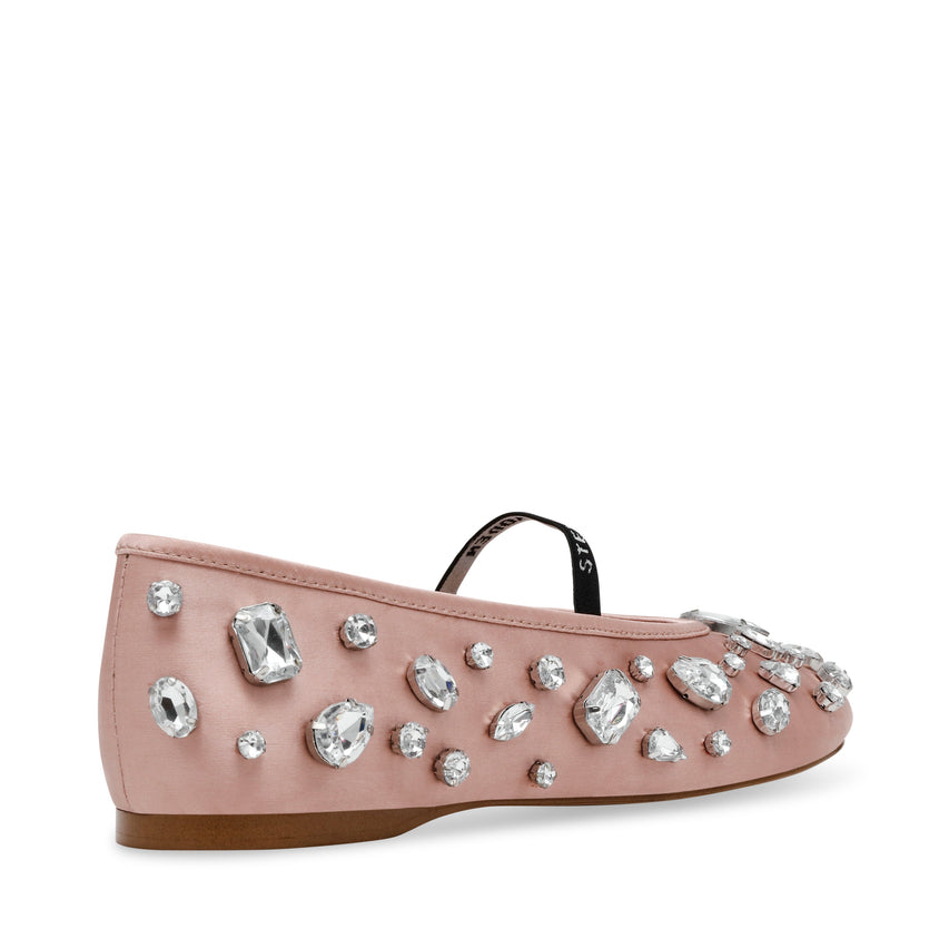 REVELER BLUSHSATIN BALLET FLATS