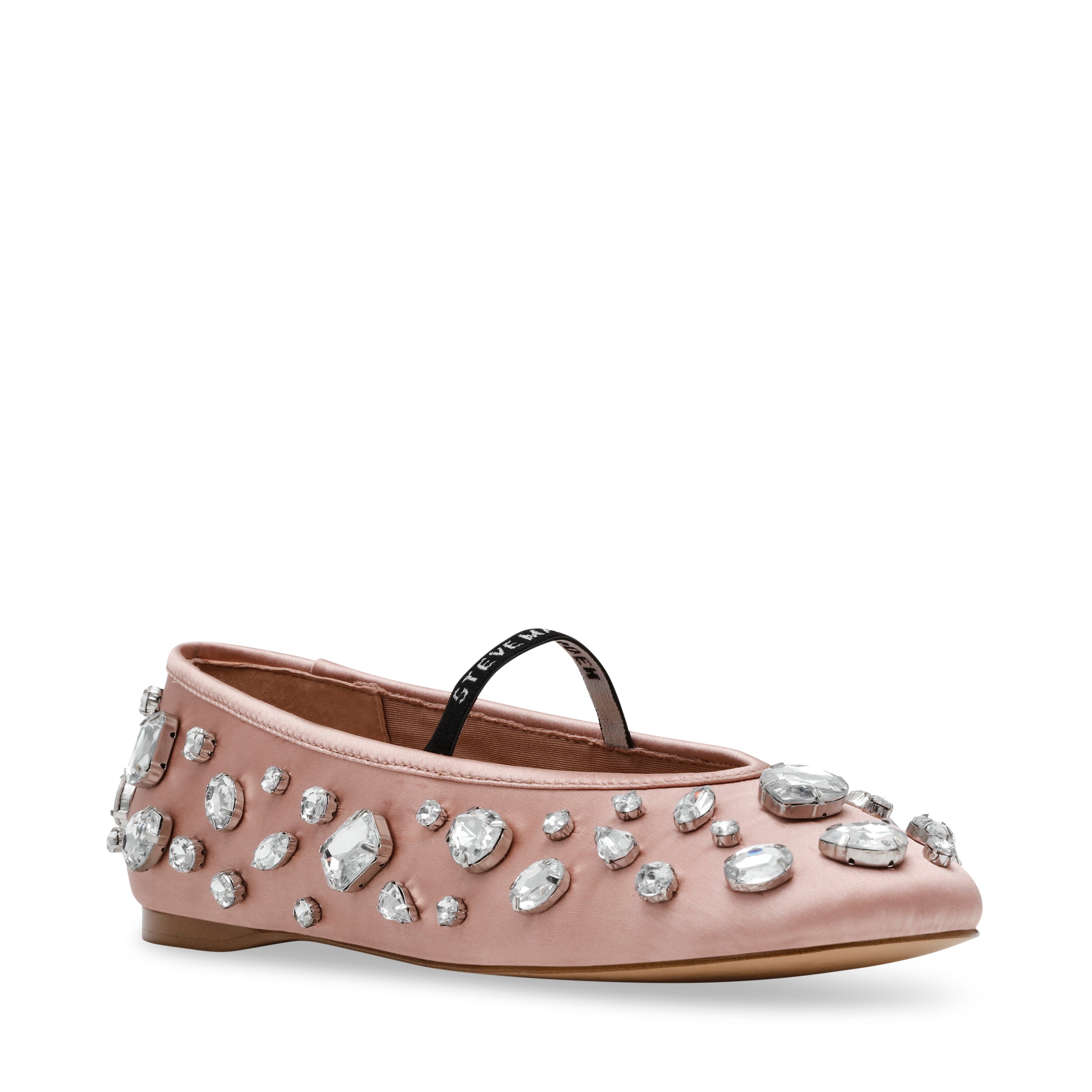 REVELER BLUSHSATIN BALLET FLATS